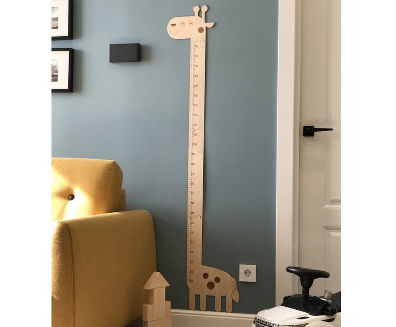 Giraffe Height Chart for Kids Laser Cut Vector File