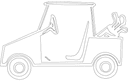 Diseño Vectorial de Carrito de Golf para Corte Láser DXF