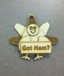 Got Ham Turkey Ornament Vector File for Laser Cutting (DXF)