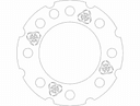 H1 Rim Stiffener 8-Bolt Biohazard Vector DXF File
