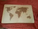 Mapa Mundi em Halftone Pontilhado Vetor para Corte Laser (DXF/SVG)