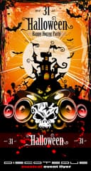 Halloween Party Poster Vector Template - EPS Format