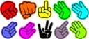 Hand Gesture Signs Vector Collection for Laser Cutting