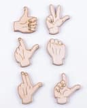 Hand Gestures Set Laser Cut Vector File