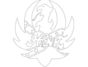 Archivo Vectorial DXF Logo Águila Hank Rebel para Corte CNC