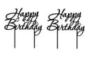Happy Birthday Cake Topper Vector Design for Laser Cutting