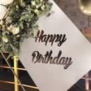 Vector de Letrero Cursivo Happy Birthday para Corte Láser