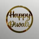 Arquivo Vetorial de Corte a Laser Letreiro Circular Happy Diwali
