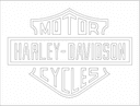 Archivo Vectorial del Logo Harley-Davidson para Corte Láser (DXF)