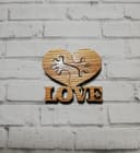 Heart Holding Hands LOVE Sign Laser Cut Vector File