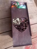 Caja de Madera con Tapa Deslizante y Corazón - Vector Láser