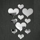 Archivos Vectoriales de Corazones para Espejos Decorativos