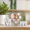 Heart Shaped Mom Photo Frame Laser Cut Vector File