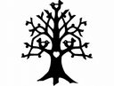 Diseño Vectorial Árbol del Corazón con Pájaros Archivo DXF para Corte Láser