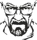 Vector Retrato de Heisenberg para Corte Láser - DXF/SVG Gratis