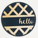 Archivo Vectorial para Corte Láser de Letrero de Puerta Hello
