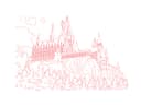 Archivo Vectorial de Corte Láser Castillo Hogwarts