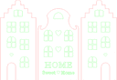 Arquivo Vetor DXF Casas de Amsterdã Home Sweet Home