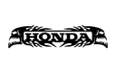 Honda Logo with Tribal Skulls Vector File for Laser Cutting