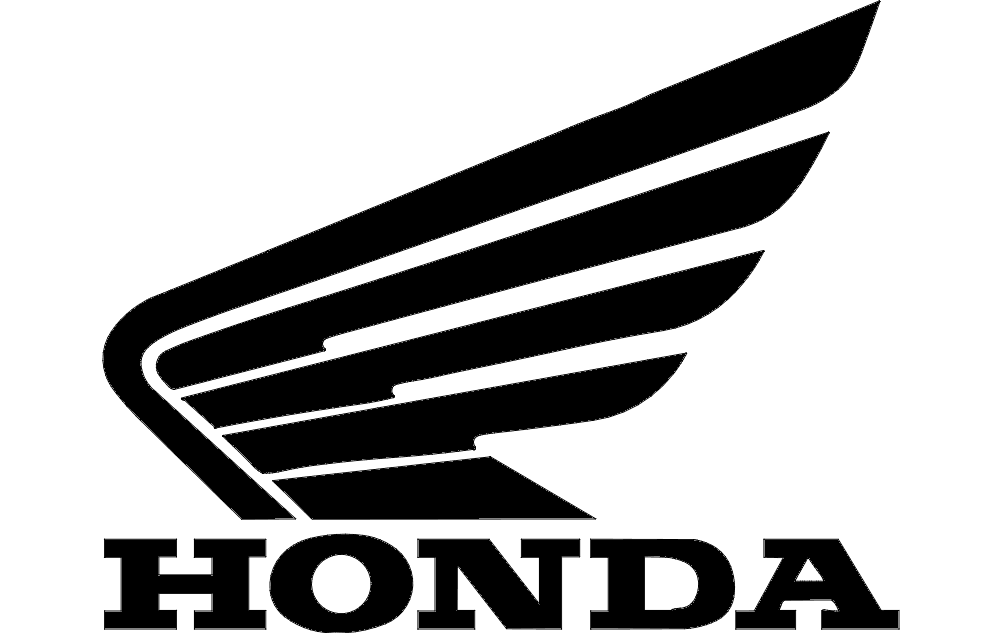 Honda Wing Logo Vector File for Laser Cutting (DXF)