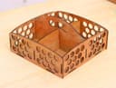 Bandeja Organizadora de Madeira Colmeia Vetor Laser Cut