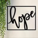 Archivo Vectorial de Letrero de Pared Hope en Cursiva