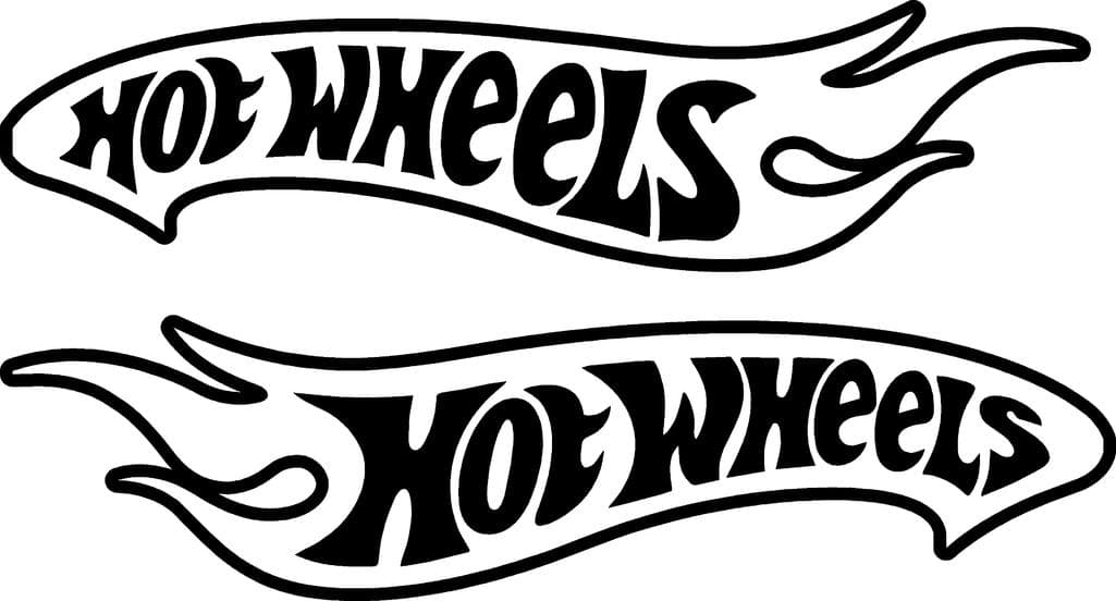 Hot Wheels Logo Vector Graphic for Laser Cutting DXF
