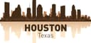 Houston City Skyline Silhouette Vector File for Laser Cutting
