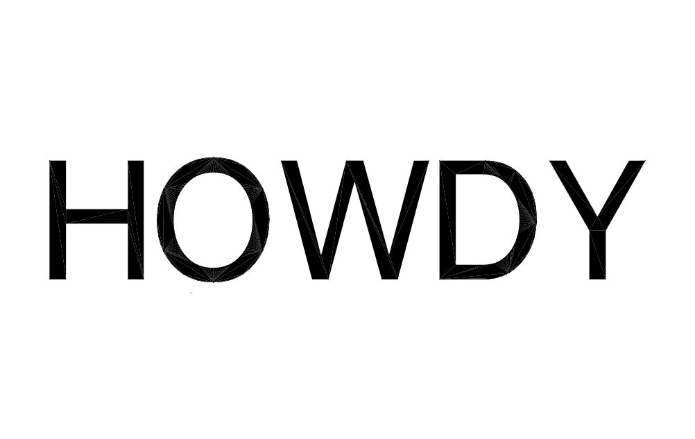 Arquivo Vetorial de Placa Howdy para Corte a Laser (DXF)