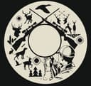 Hunter Scene Round Wall Art Vector File for Laser Cutting