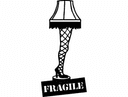 Diseño Vectorial Icónico Leg Lamp para Corte Láser DXF