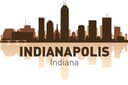 Archivo Vectorial de Corte Láser Skyline de Indianapolis