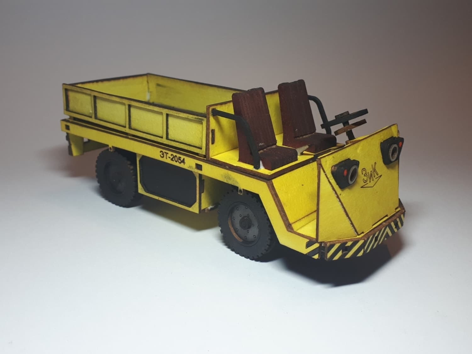 Industrial Utility Truck 3D Puzzle Laser Cut Vector DXF File