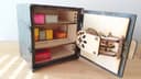 Interactive Safe Box with Combination Lock Laser Cut Vector