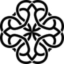 Diseño de Mandala de Nudo Celta Entrelazado Vector para CNC