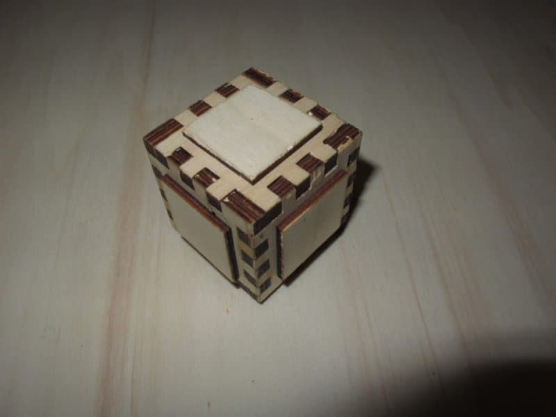 Caja de Rompecabezas Cubo de Encastre SVG para Corte Láser