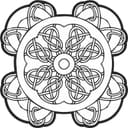 Intricado Vector de Mandala de Nudo Celta para Corte Láser