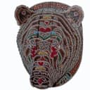 Plano Vectorial de Puzzle 3D de Cabeza de Oso Decorativo