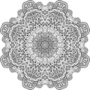 Design de Vetor de Mandala Floral Intricado para Corte a Laser