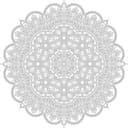 Design de Mandala Floral Intrincado para Corte a Laser