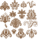 Intricate Floral Mehndi Patterns Vector Collection for Laser Cutting
