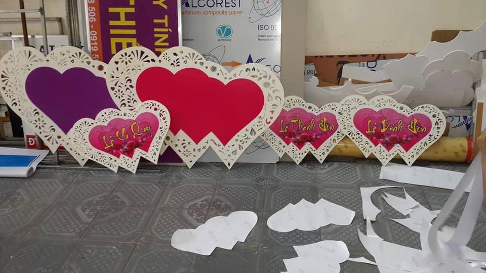 Intricate Ornamental Double Heart Frame Vector Design