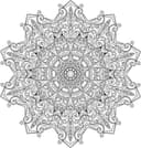 Intricate Ornamental Floral Mandala Vector File