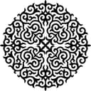 Mandala Ornamental Intricada Vetor para Corte a Laser