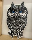 Intricate Owl Wall Art Laser Cut Vector File