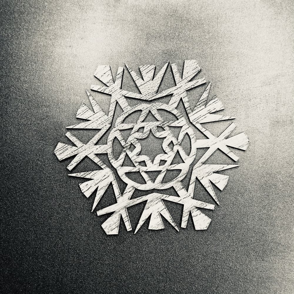 Intricate Snowflake Ornament Laser Cut Vector SVG File