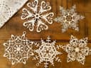 Archivos SVG de Adornos de Copos de Nieve para Corte Láser