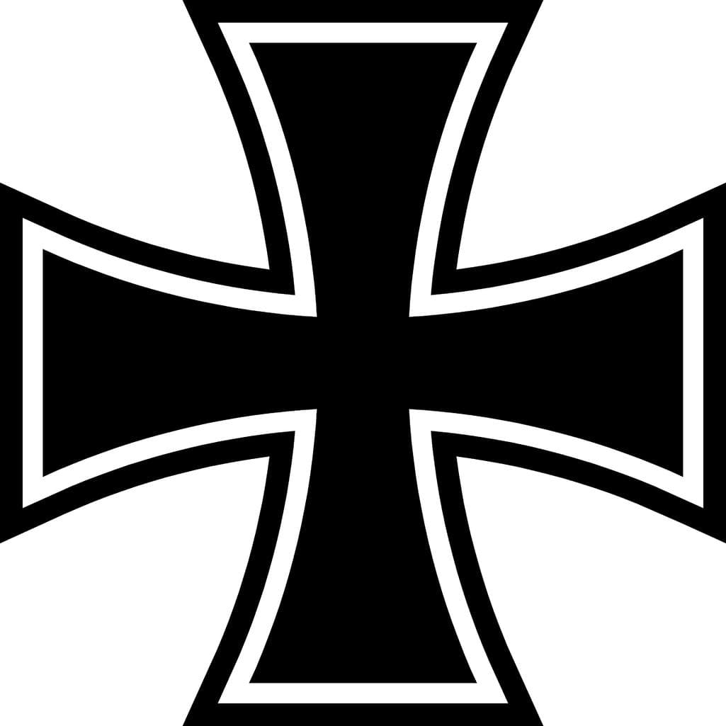 Iron Cross Vector Design for Laser Cutting and CNC (DXF)
