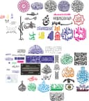Colección de Vectores de Caligrafía Árabe Islámica para Corte Láser