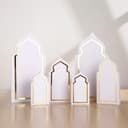 Archivo Vectorial de Decoración de Mesa con Arco Islámico (SVG)
